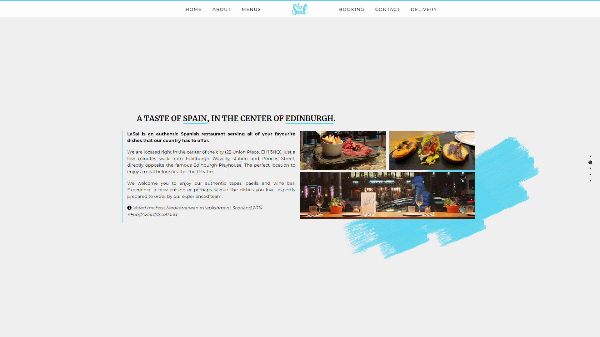 Screenshot two of La Sal's website