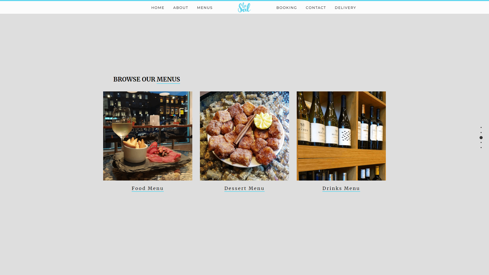 Screenshot three of La Sal's website