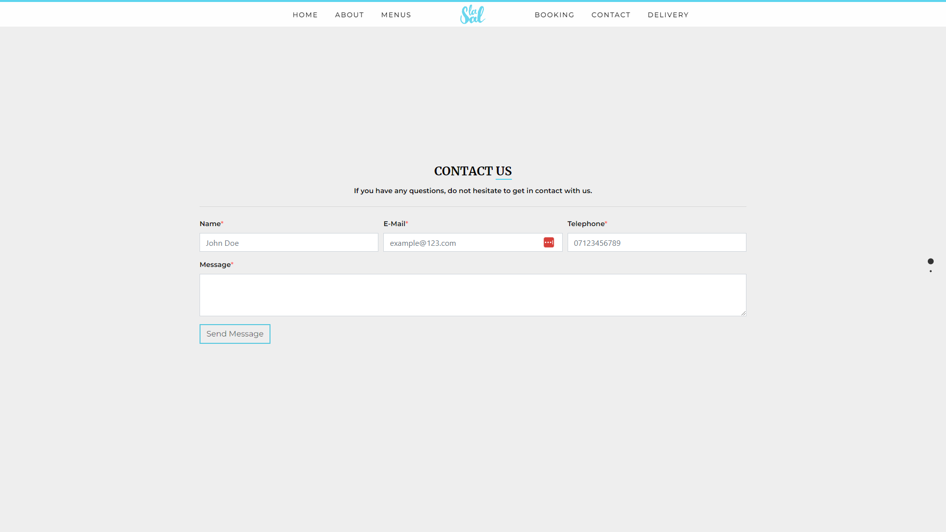 Screenshot four of La Sal's website